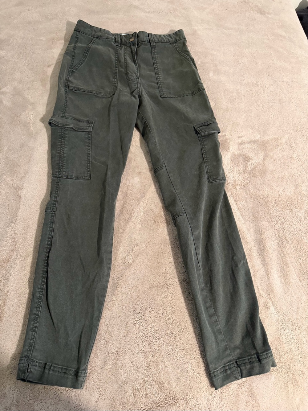 H&M Olive Green Skinny Cargo Pants